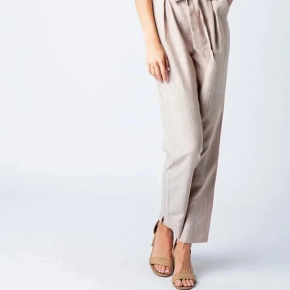 & Merci Tied and Taylored Belted Jumpsuit - Picture 2 of 6